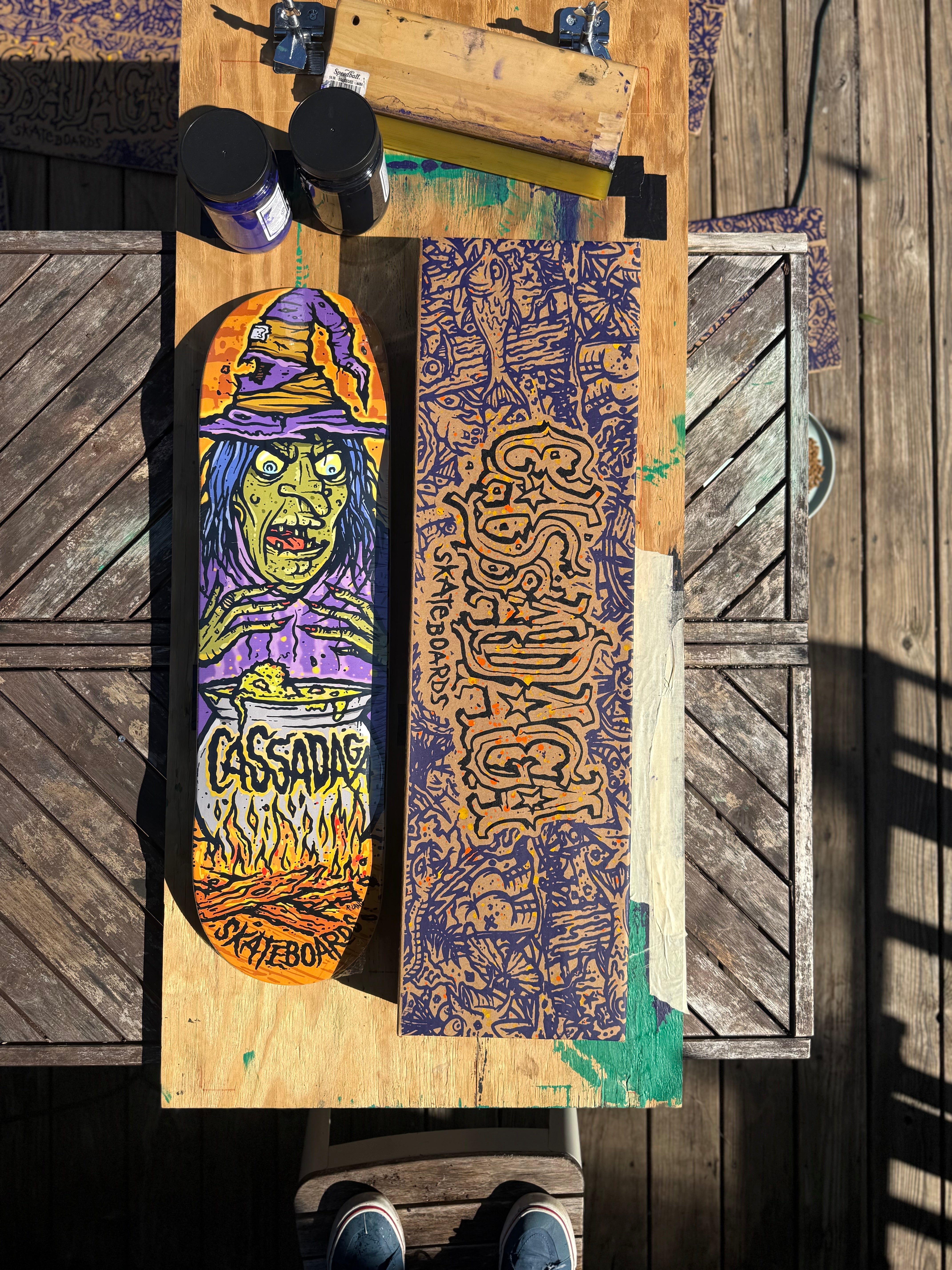 Witch Skateboard (Signed By Artist R. Land)