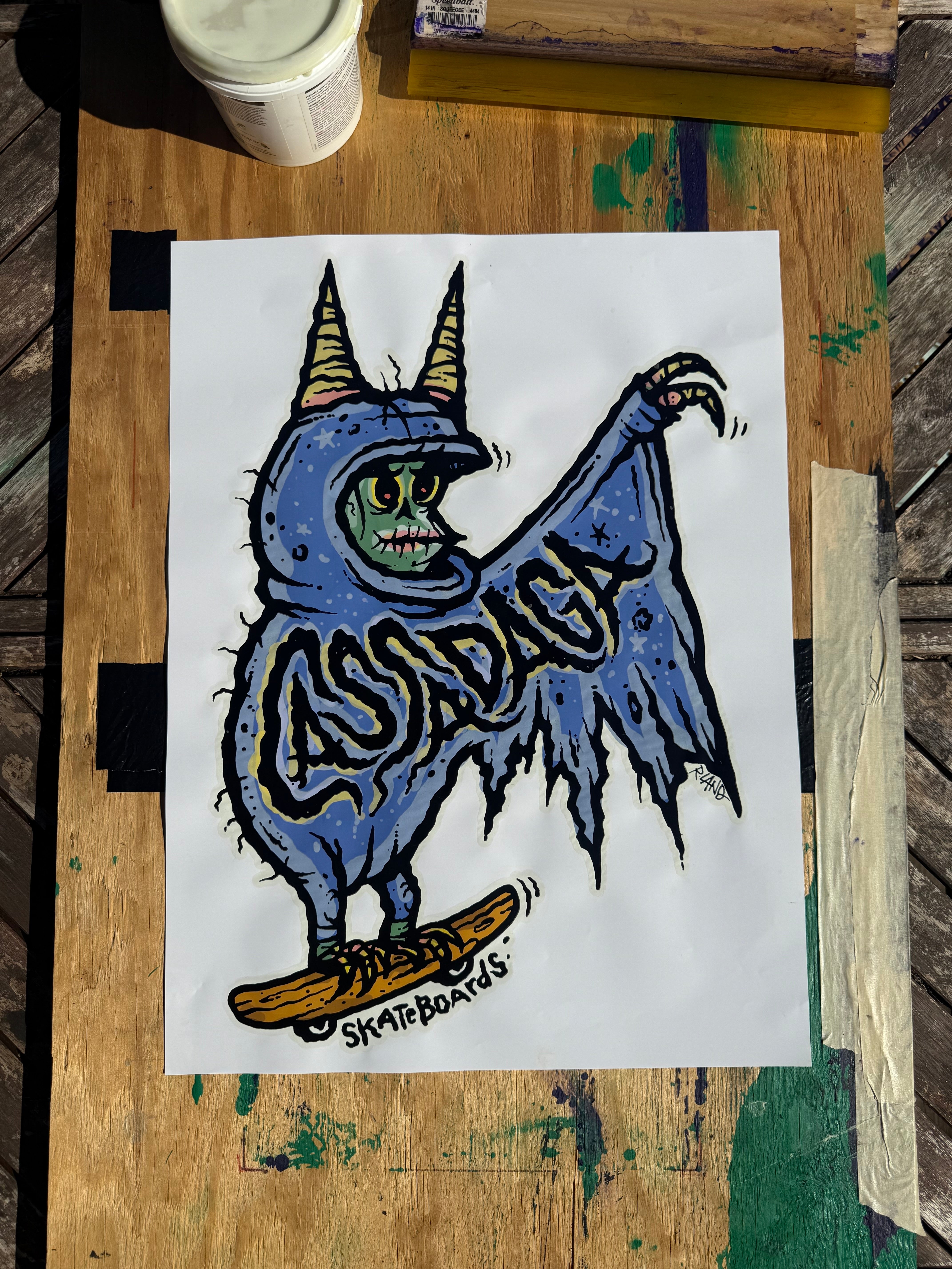 Witch Skateboard (Signed By Artist R. Land)